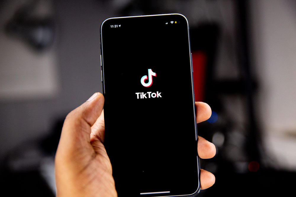 Tik Tok application on mobile phone